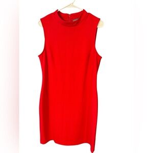 Sharagano Vibrant Red Mini Dress